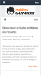Mobile Screenshot of malditosgenios.com