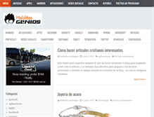 Tablet Screenshot of malditosgenios.com